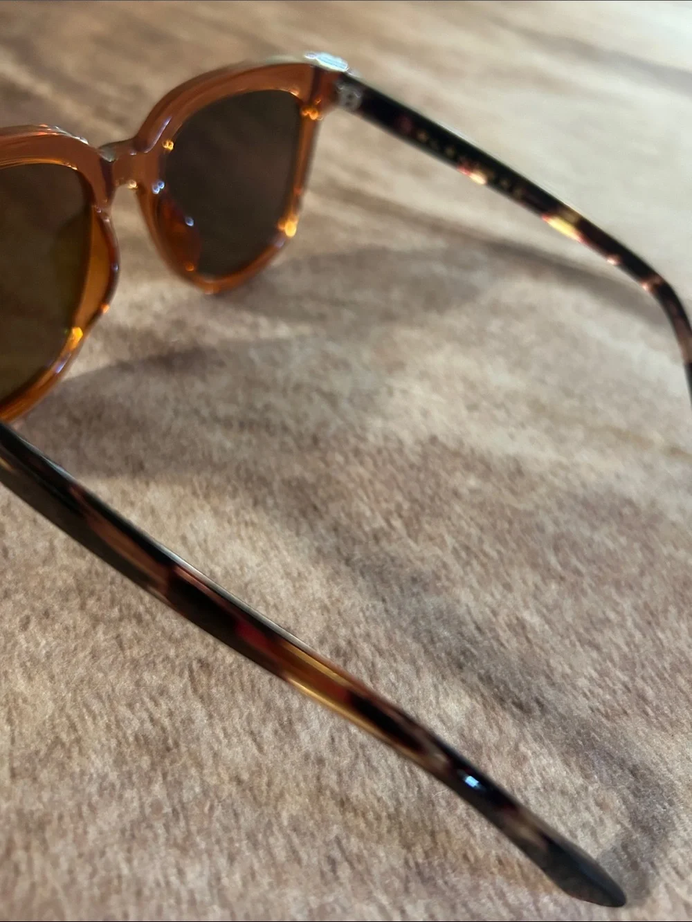 Blenders Translucent Amber Cat-Eye Sunglasses